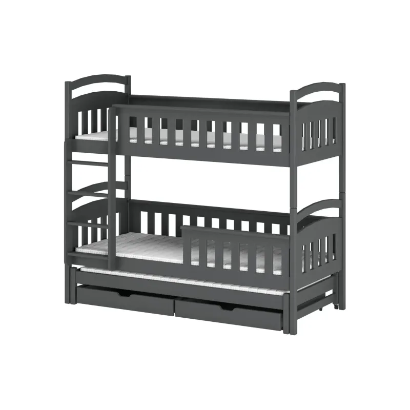 HARRIET 80x180 graphite bunk bed Lano Furniture
