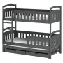 HARRIET 90x190 graphite bunk bed Lano Furniture