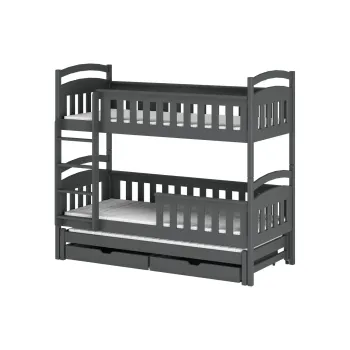 HARRIET 90x200 graphite bunk bed Lano Furniture