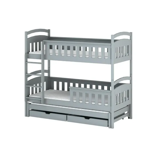 HARRIET 80x200 grey bunk bed Lano Furniture