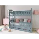 HARRIET 80x200 grey bunk bed Lano Furniture