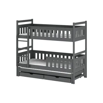 KORS 80x200 graphite bunk bed Lano Furniture