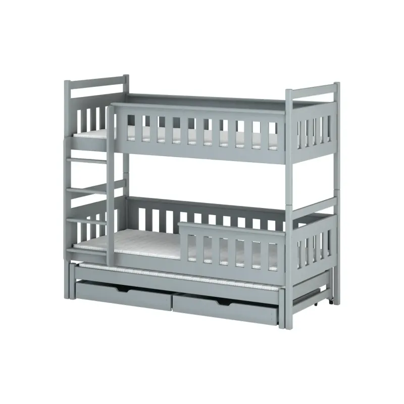 KORS 80x160 grey bunk bed Lano Furniture