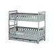 KORS 80x200 grey bunk bed Lano Furniture