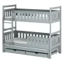 KORS 90x200 grey bunk bed Lano Furniture