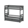 LESSI 90x190 graphite bunk bed Lano Furniture