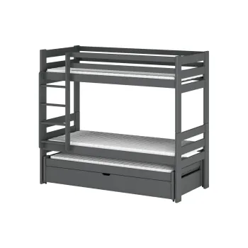 LESSI 90x190 graphite bunk bed Lano Furniture