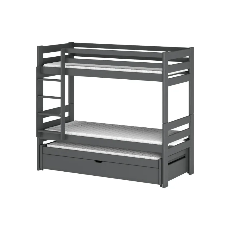 LESSI 90x200 graphite bunk bed Lano Furniture
