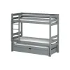 LESSI 80x200 grey bunk bed Lano Furniture