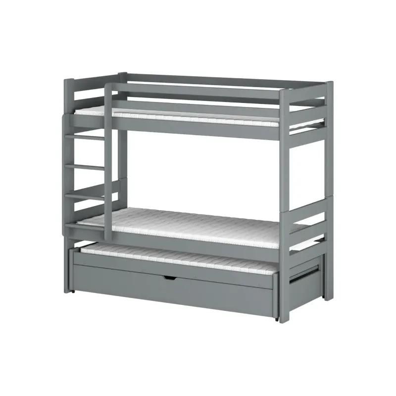 LESSI 80x200 grey bunk bed Lano Furniture