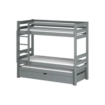 LESSI 90x190 grey bunk bed Lano Furniture