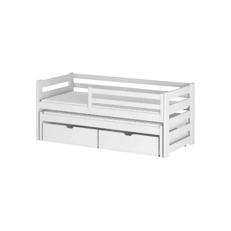 KUBUŚ 80x160 white bunk bed Lano Furniture
