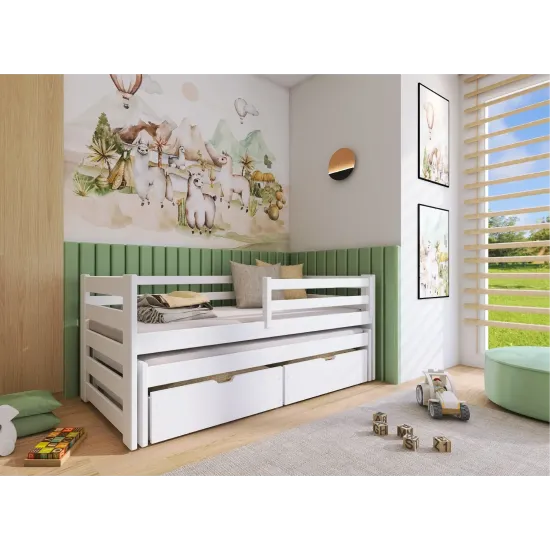 KUBUŚ 80x200 white bunk bed Lano Furniture
