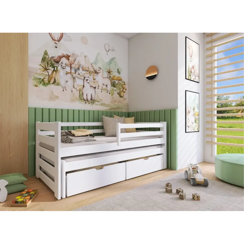 KUBUŚ 90x200 white bunk bed Lano Furniture