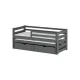 KUBUŚ 90x200 graphite bunk bed Lano Furniture