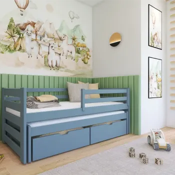 KUBUŚ 80x160 grey bunk bed Lano Furniture