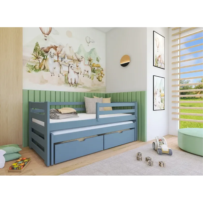 KUBUŚ 90x190 grey bunk bed Lano Furniture