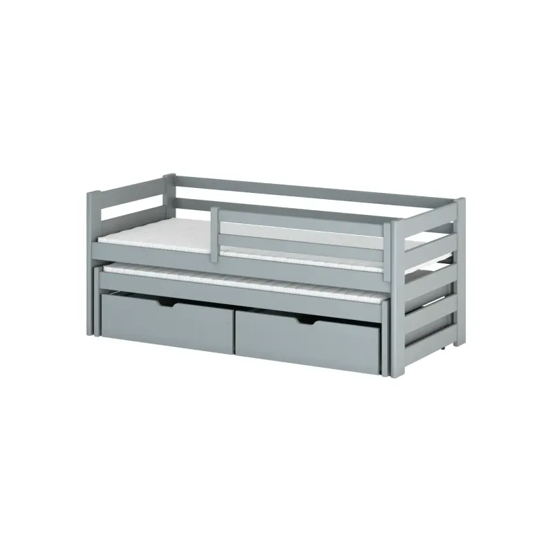 KUBUŚ 90x200 grey bunk bed Lano Furniture