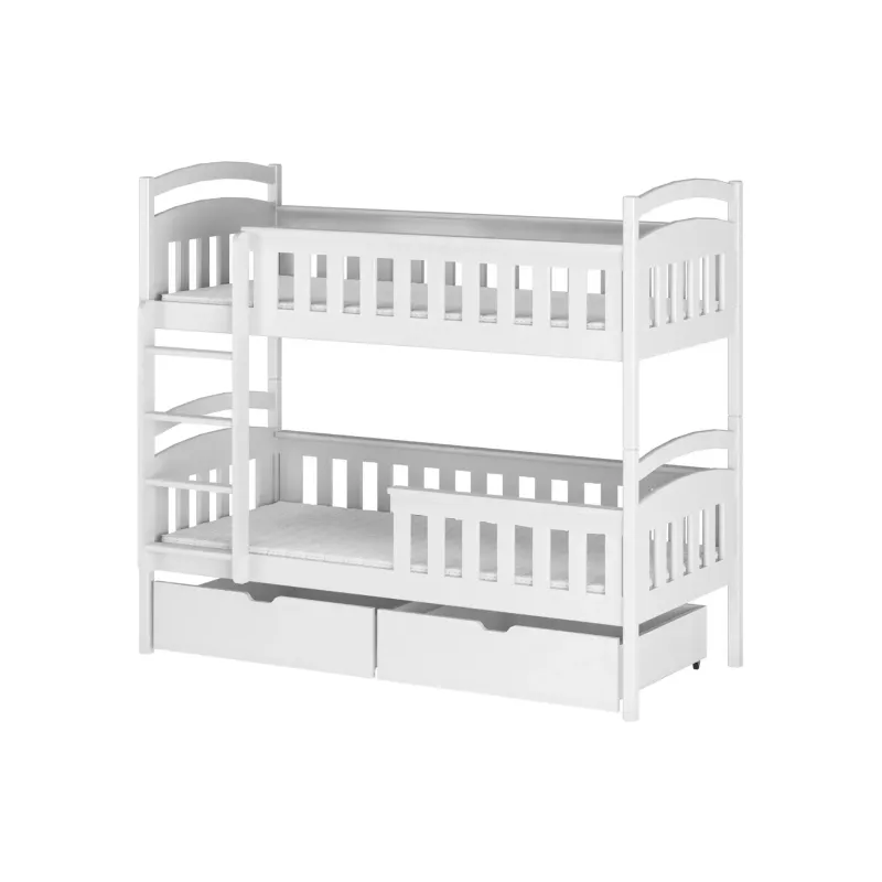 HARRY 90x190 white bunk bed Lano Furniture
