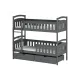 HARRY 80x160 graphite bunk bed Lano Furniture