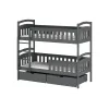 HARRY 80x200 graphite bunk bed Lano Furniture