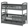 HARRY 90x190 graphite bunk bed Lano Furniture