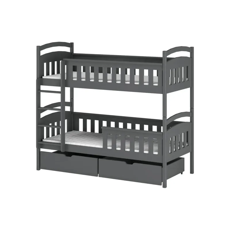 HARRY 90x200 graphite bunk bed Lano Furniture
