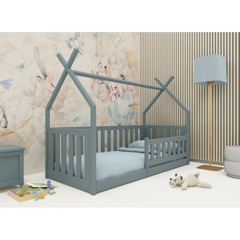 BODZIO 80x160 grey teepee childrens cot bed Lano Furniture