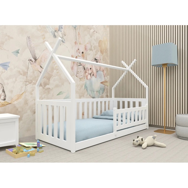 BODZIO 80x200 white teepee childrens cot bed Lano Furniture