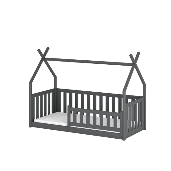BODZIO 80x200 graphite teepee childrens cot bed Lano Furniture