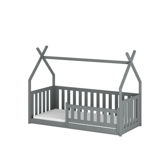 Παιδικό Κρεβάτι Σπιτάκι BODZIO 90x190 - grey