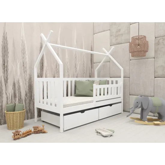 Παιδικό Κρεβάτι Montessori Teepee SIMBA 80x190 white Παιδικό Κρεβάτι Montessori Teepee SIMBA 80x190 white