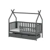 Παιδικό Κρεβάτι Montessori Teepee SIMBA 80x190 graphite