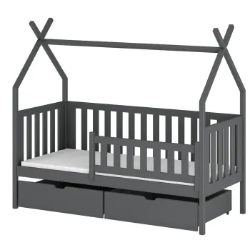 Παιδικό Κρεβάτι Montessori Teepee SIMBA 80x190 graphite 