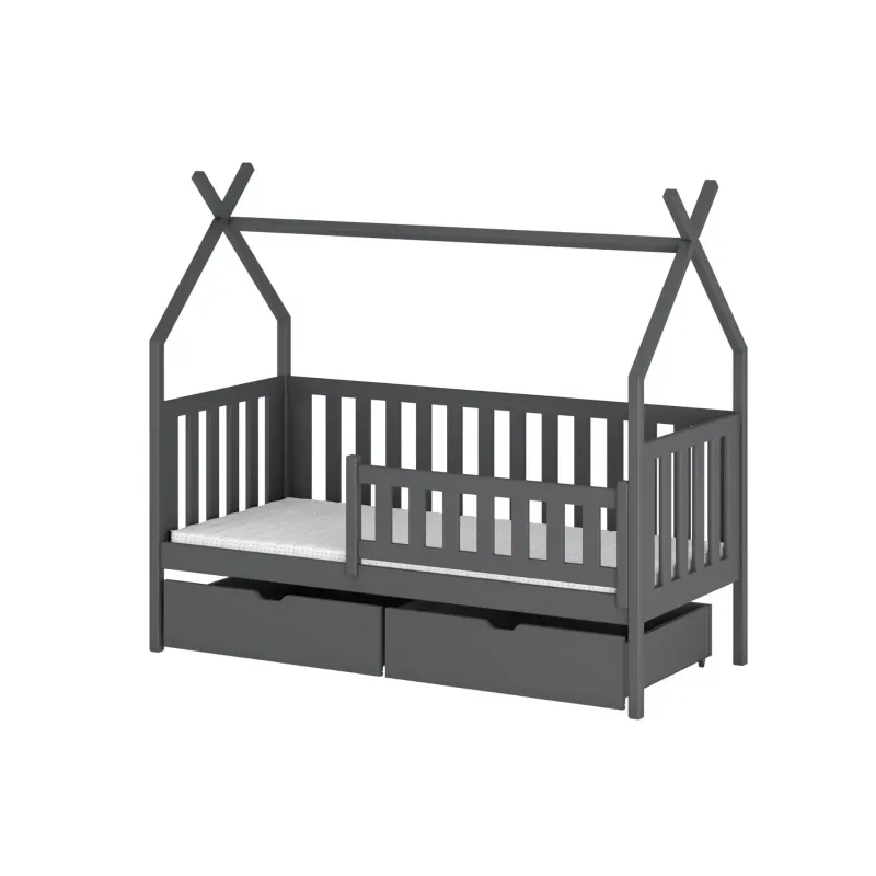 Παιδικό Κρεβάτι Montessori Teepee SIMBA 80x190 graphite