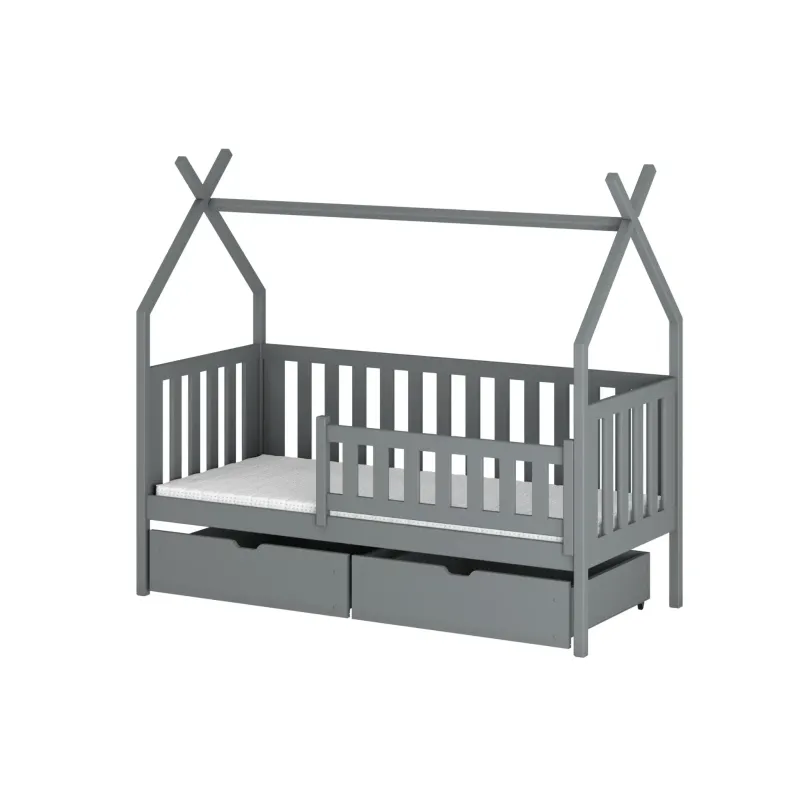 Παιδικό Κρεβάτι Montessori Teepee SIMBA 80x190 grey