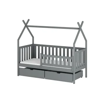 Παιδικό Κρεβάτι Montessori Teepee SIMBA 90x180 grey 