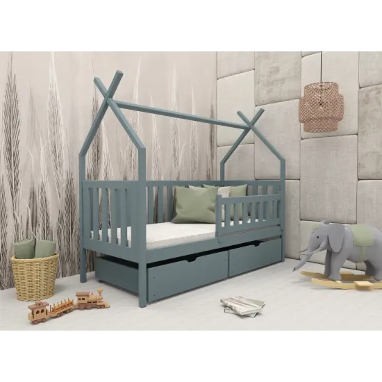 Παιδικό Κρεβάτι Montessori Teepee SIMBA 90x180 grey
