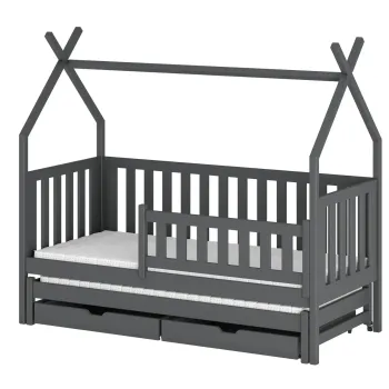 TYTUS 80x190 graphite teepee bunk bed Lano Furniture