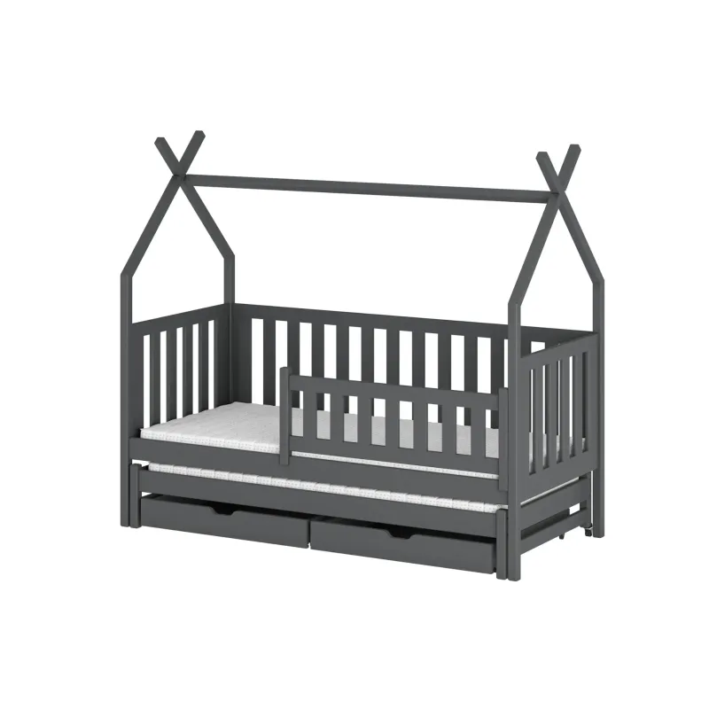 TYTUS 80x190 graphite teepee bunk bed Lano Furniture