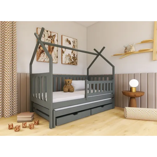 TYTUS 90x180 graphite teepee bunk bed Lano Furniture