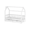 OSKAR 80x170 white childrens house bed Lano Furniture