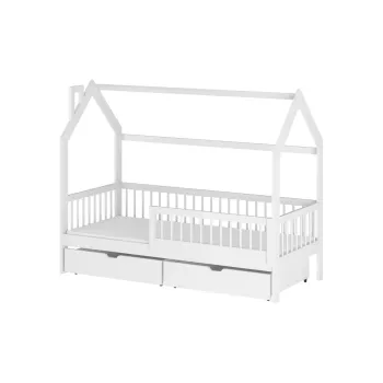 OSKAR 80x170 white children's house bed Lano Furniture