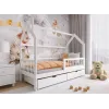 OSKAR 90x180 white childrens house bed Lano Furniture