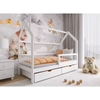 OSKAR 80x170 pine children's house bed Lano Furniture