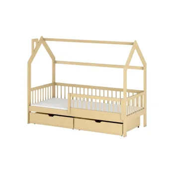 OSKAR 90x180 pine children's house bed Lano Furniture