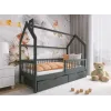 OSKAR 90x180 graphite childrens house bed Lano Furniture
