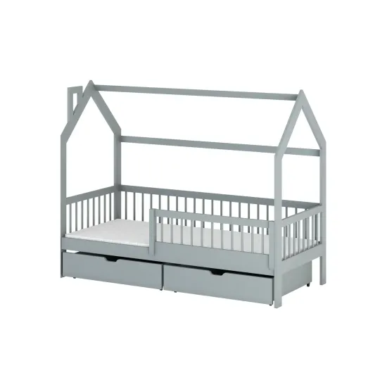 OSKAR 80x190 grey childrens house bed Lano Furniture OSKAR 80x190 grey childrens house bed Lano Furniture