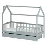 OSKAR 90x180 grey children's house bed Lano Furniture