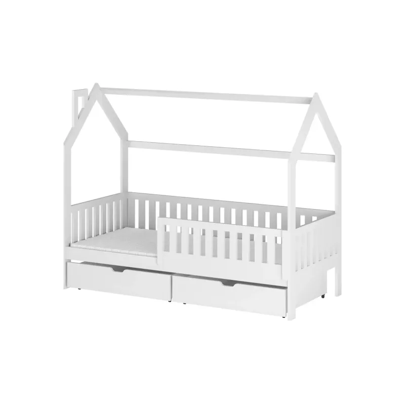 NATAN 80x190 white childrens house bed Lano Furniture